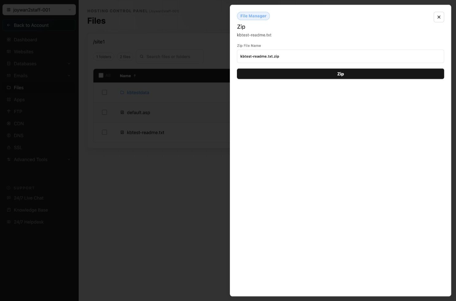 Current Control Panel screen